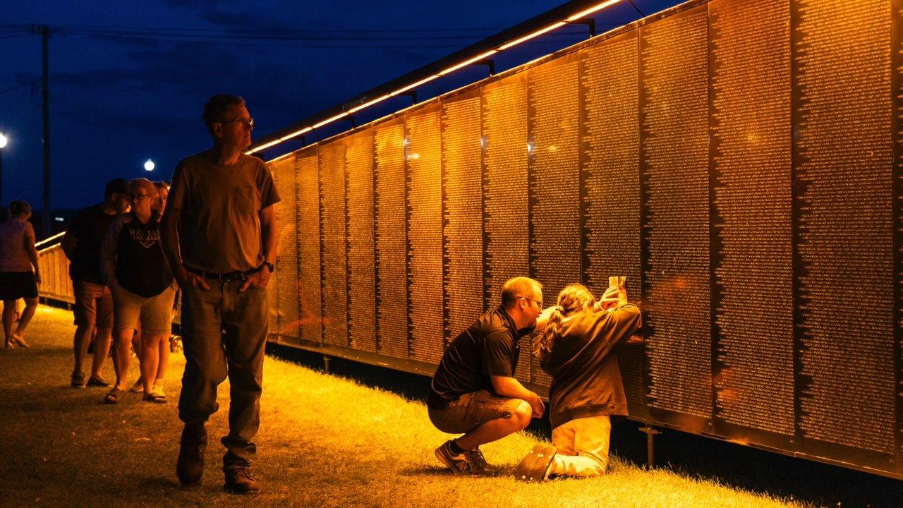 A still frame from the film about The Wall That Heals coming to Oneonta, NY in 2026